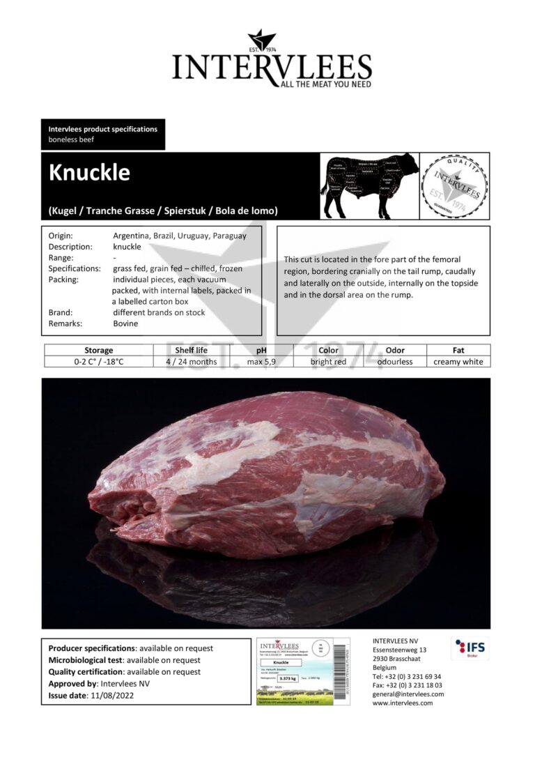 Knuckle specifications